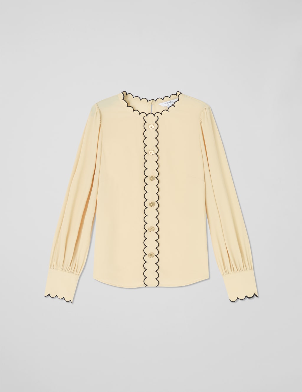 Stand Collar Long Sleeve Blouse 2 of 4