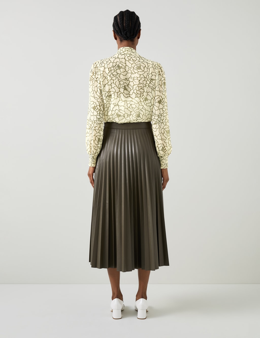 Pure Silk Floral Blouse 3 of 4