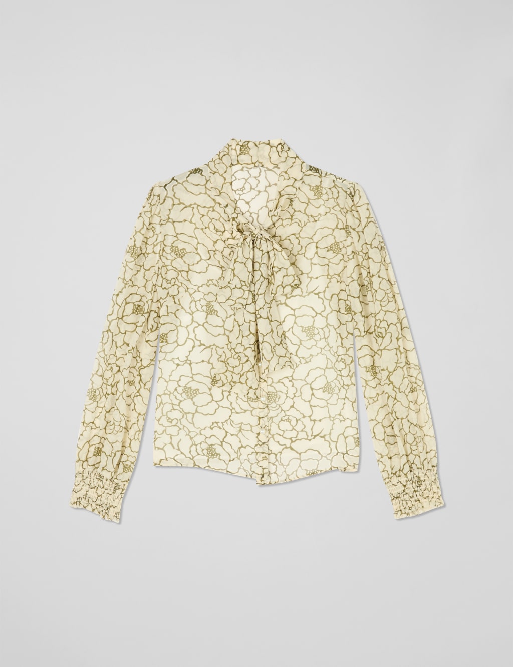 Pure Silk Floral Blouse 2 of 4