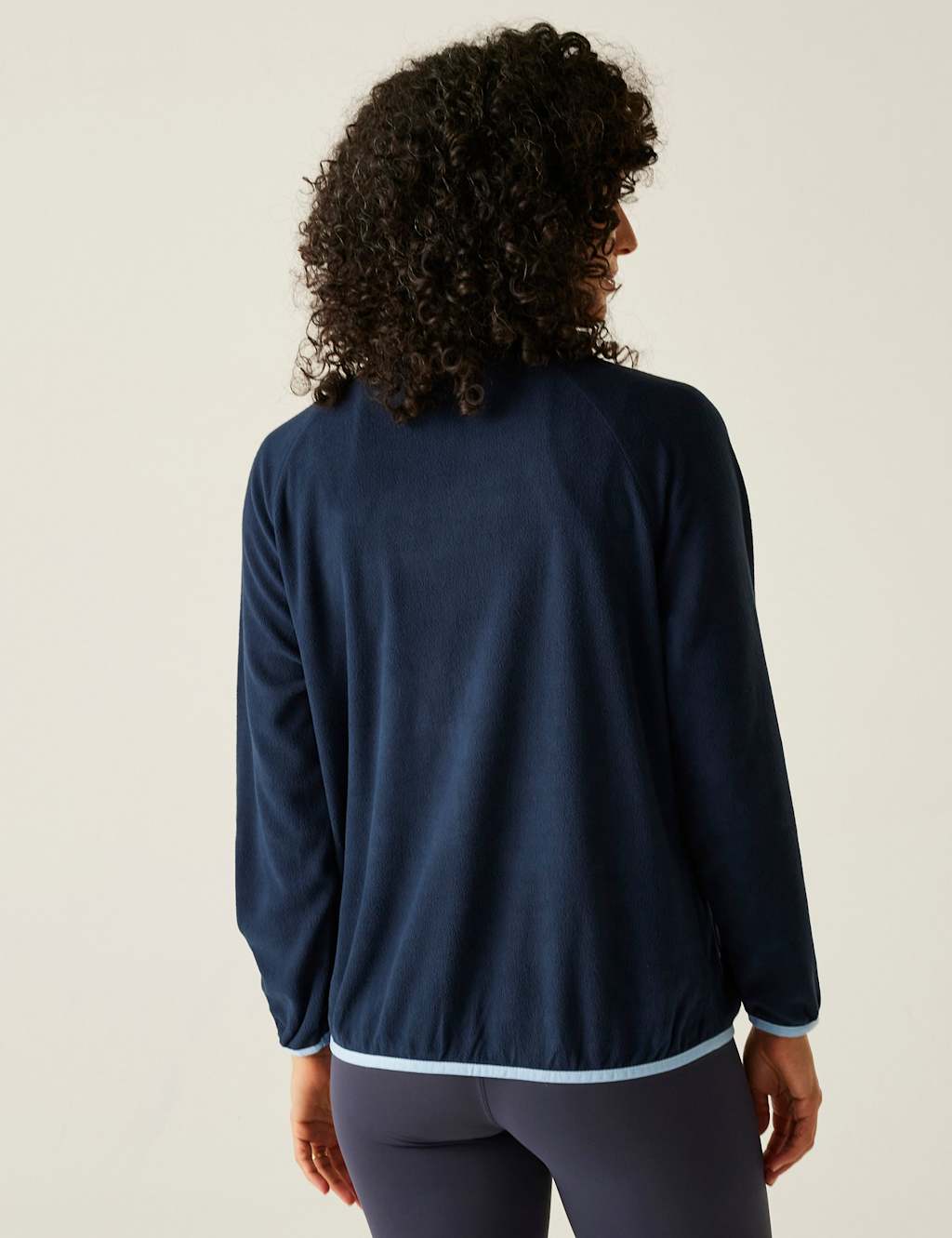 Lilana Lightweight Zip Up Funnel Neck Fleece 5 of 5