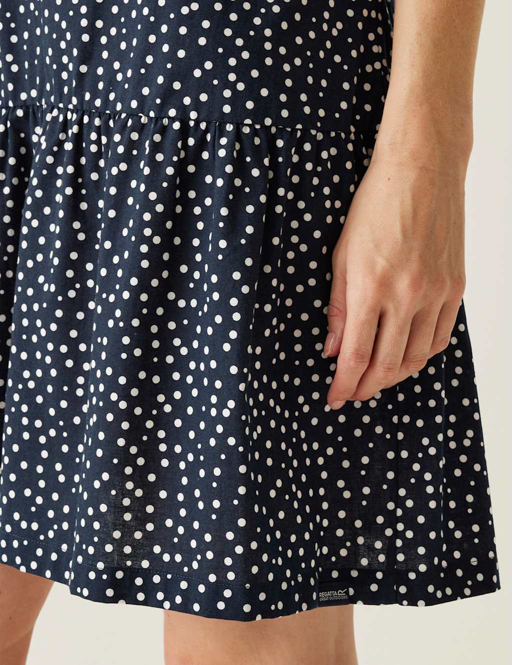 Trisa Pure Cotton Polka Swing Dress 3 of 6