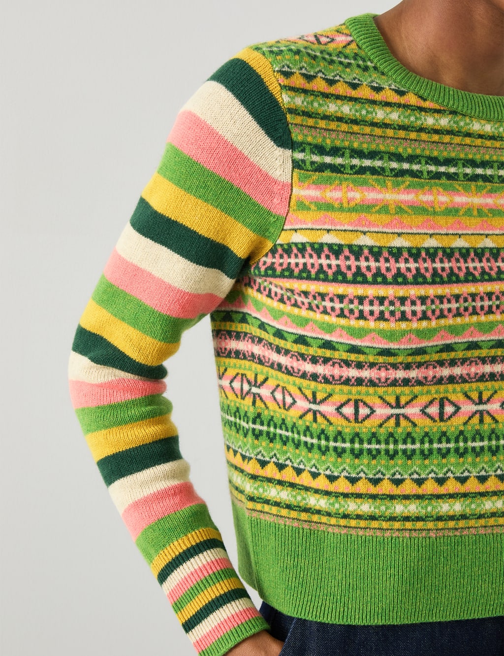 Josephine Wool Rich Striped Knitted Top 4 of 4