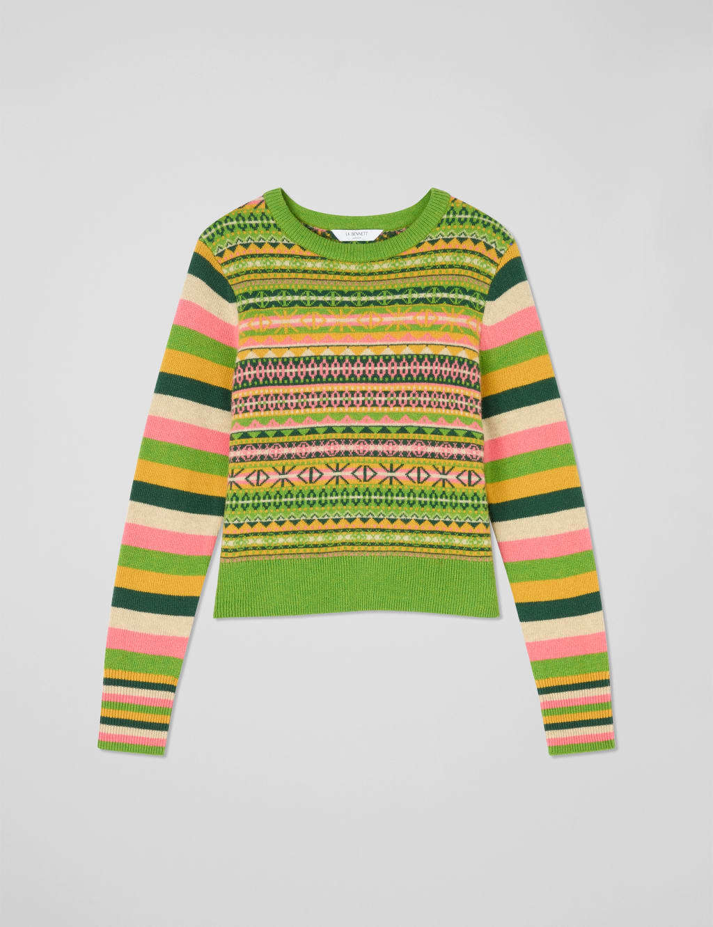 Josephine Wool Rich Striped Knitted Top 2 of 4