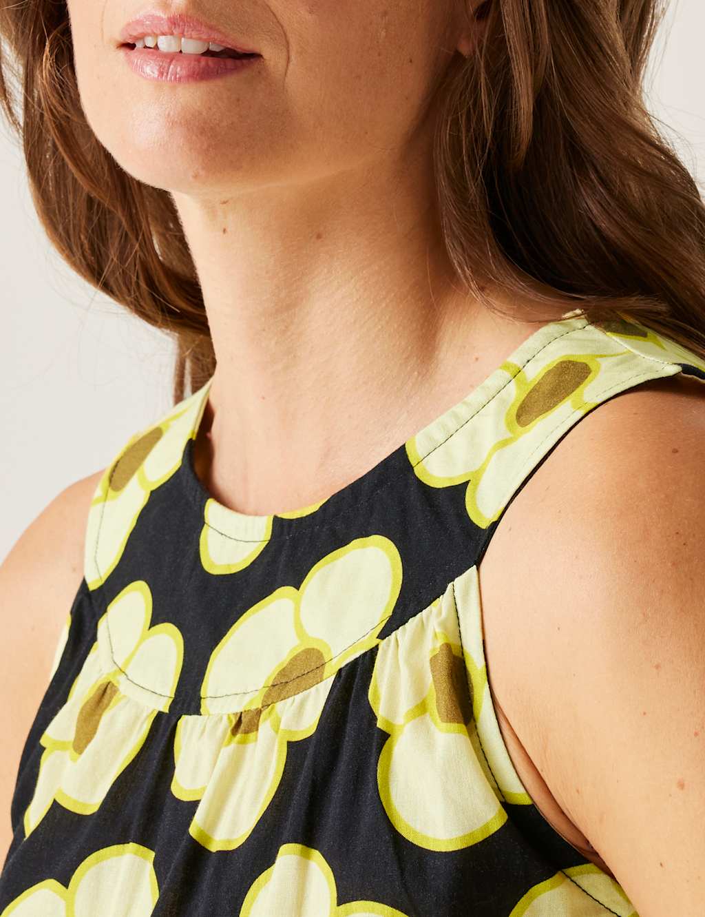 Orla Kiely Pure Cotton Floral Swing Dress 3 of 6