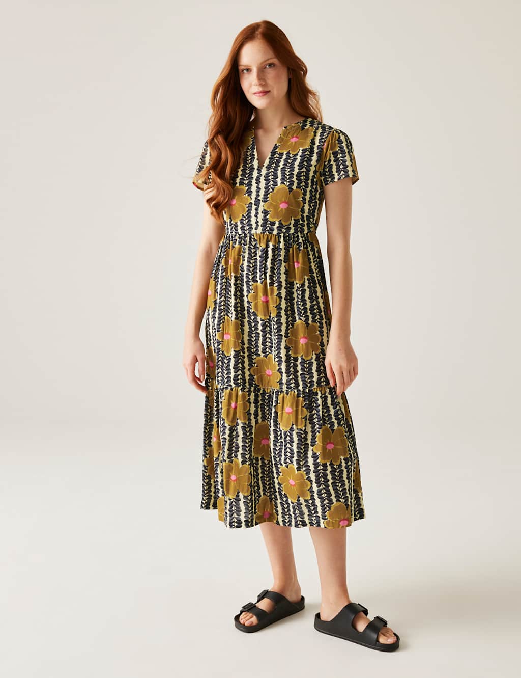 Pure Cotton Orla Kiely Floral Tiered Dress 3 of 6