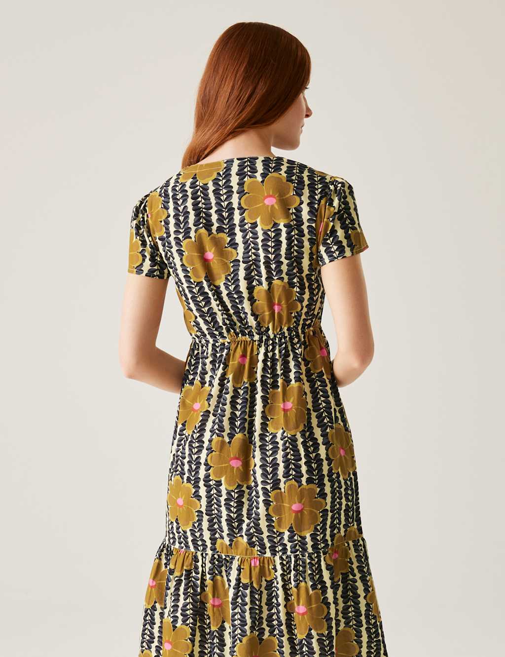 Pure Cotton Orla Kiely Floral Tiered Dress 5 of 6