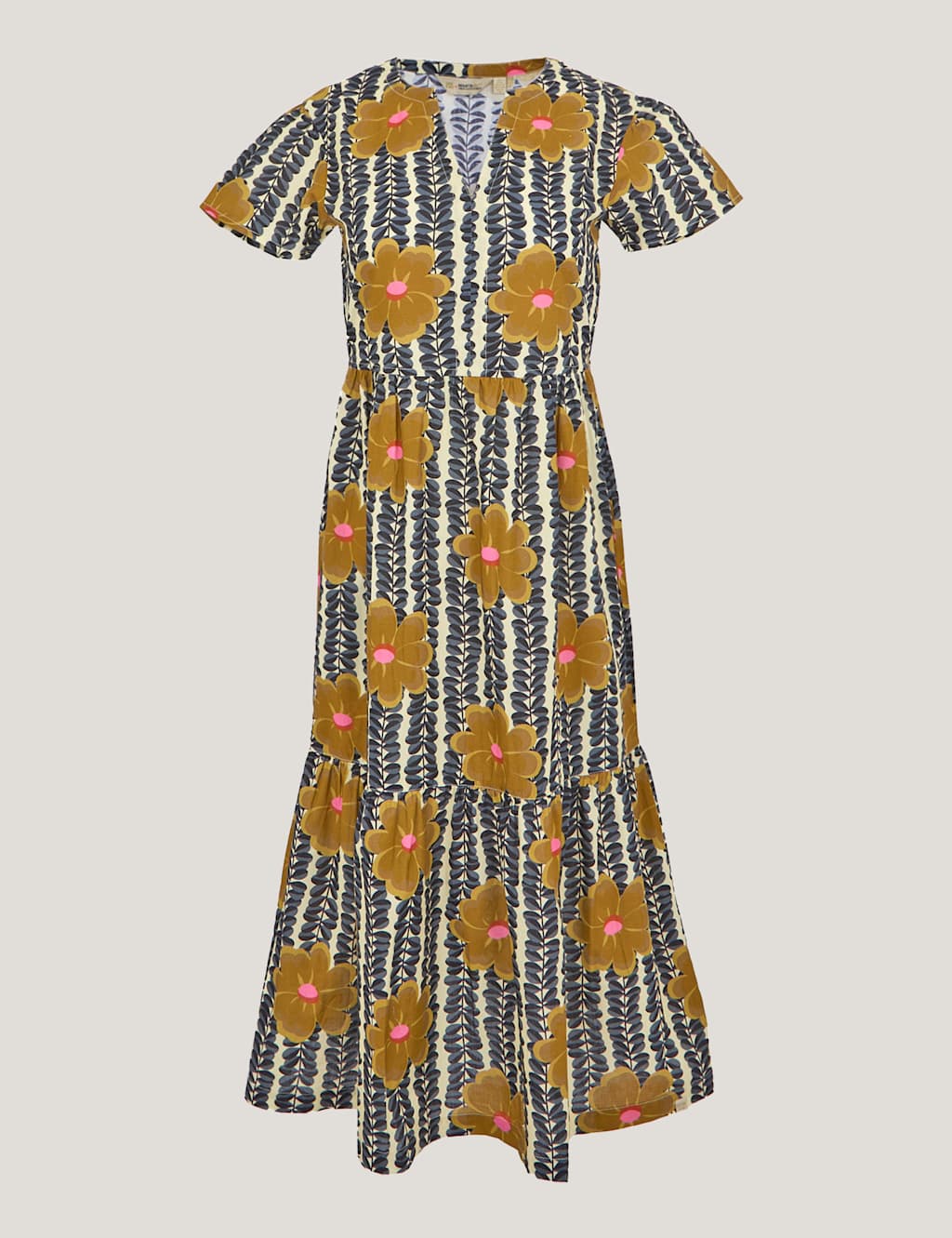 Pure Cotton Orla Kiely Floral Tiered Dress 2 of 6