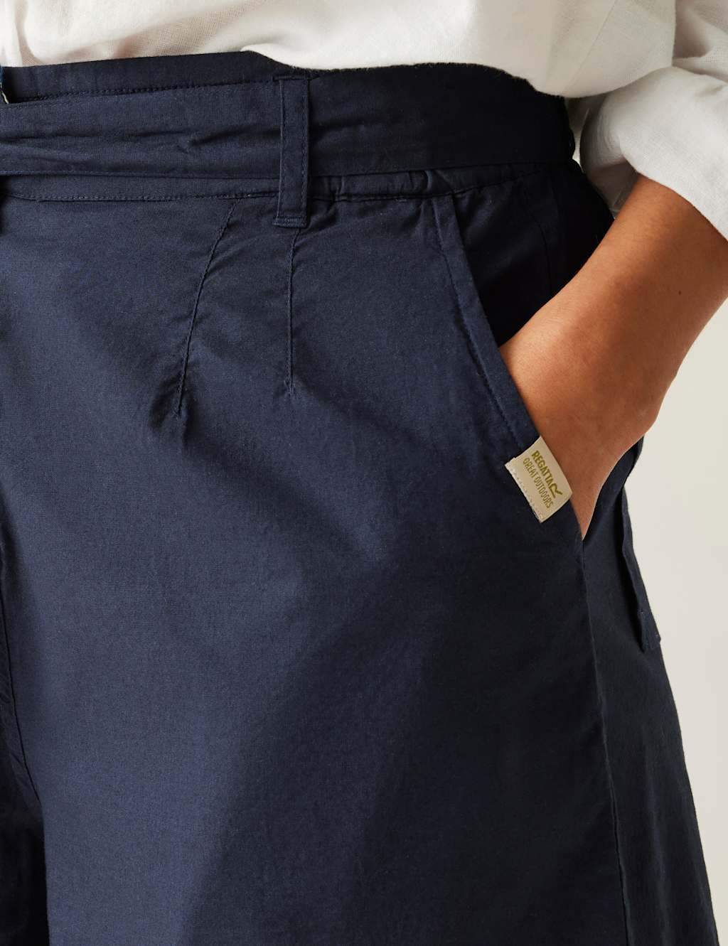 Orla Kiely Summer Pure Cotton Belted Shorts 5 of 7