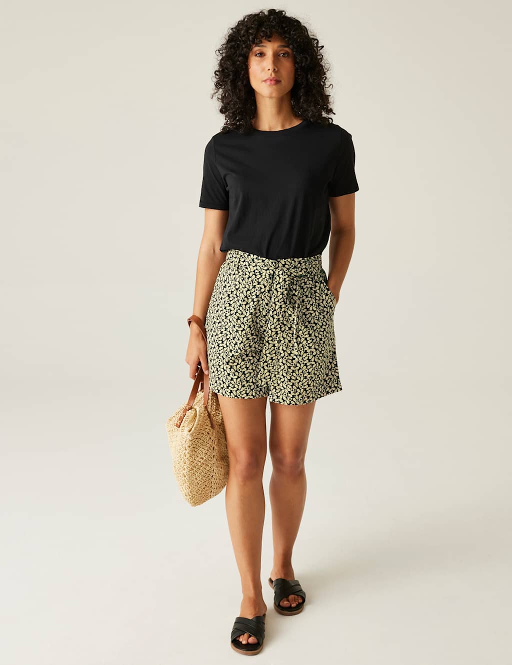 Orla Kiely Summer Pure Cotton Belted Shorts 4 of 6