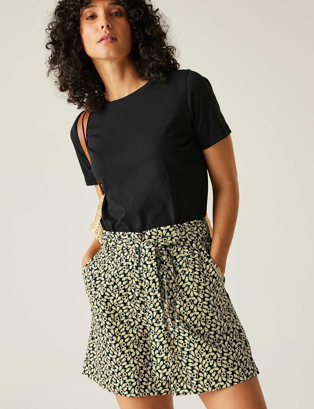 Orla Kiely Summer Pure Cotton Belted Shorts 5 of 6