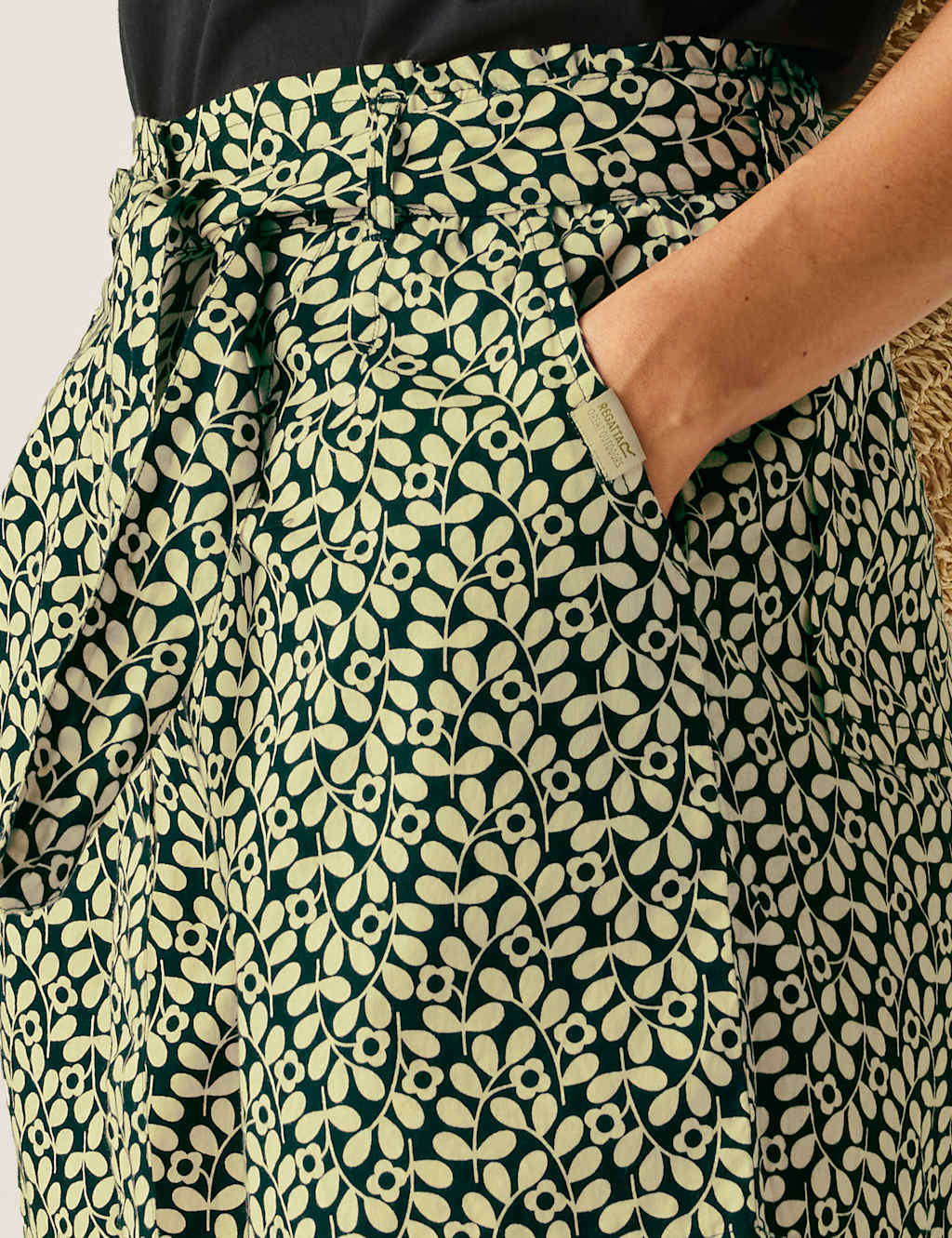 Orla Kiely Summer Pure Cotton Belted Shorts 6 of 6