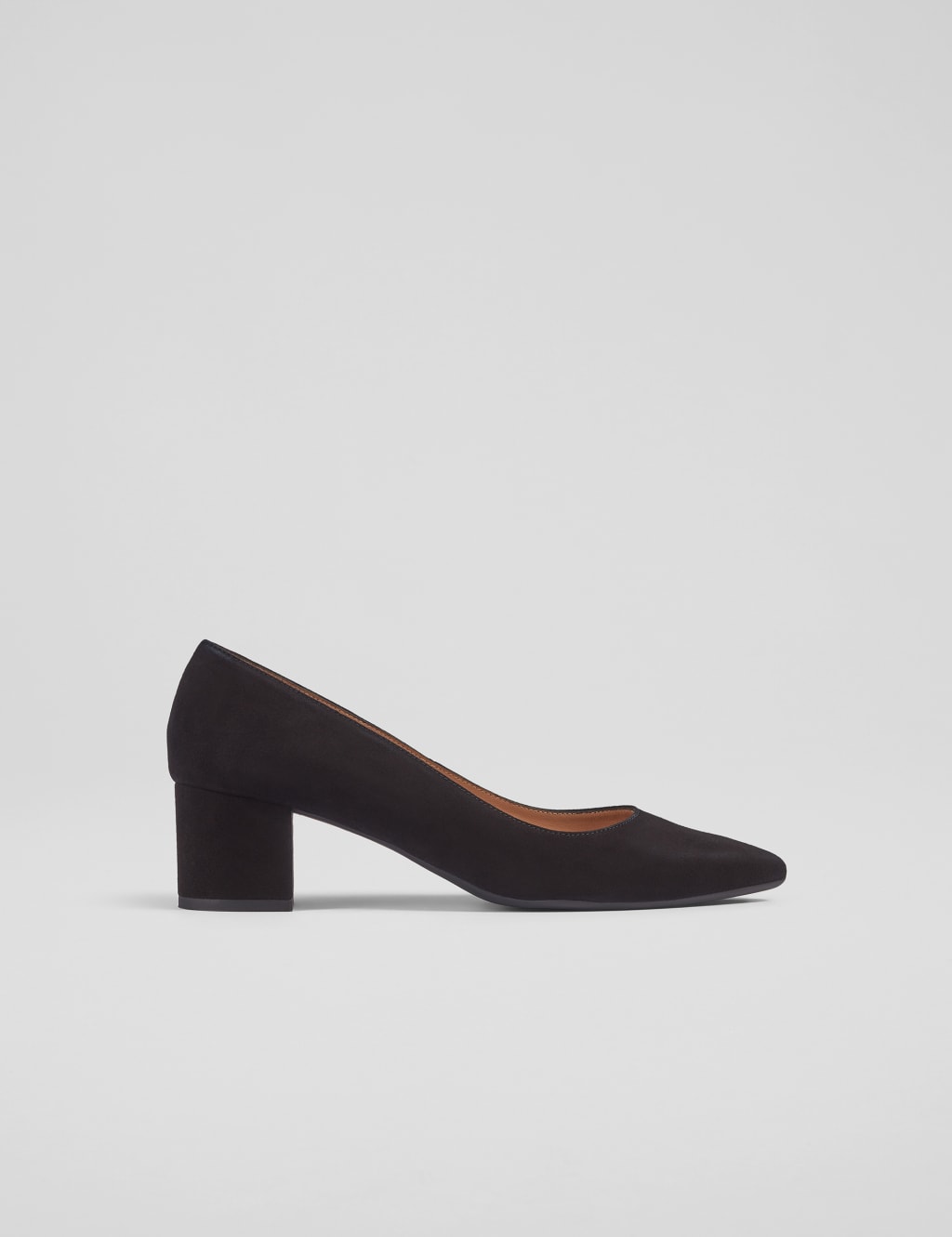 Suede Block Heel Pointed Court Shoes LK BENNETT M S