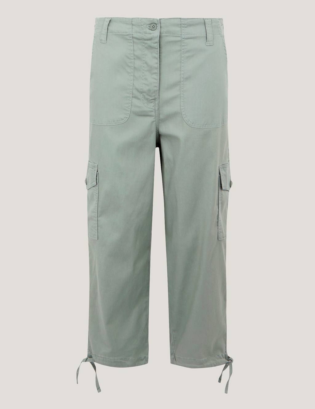 Shorebella Capri Cotton Blend Cargo Trousers 2 of 5