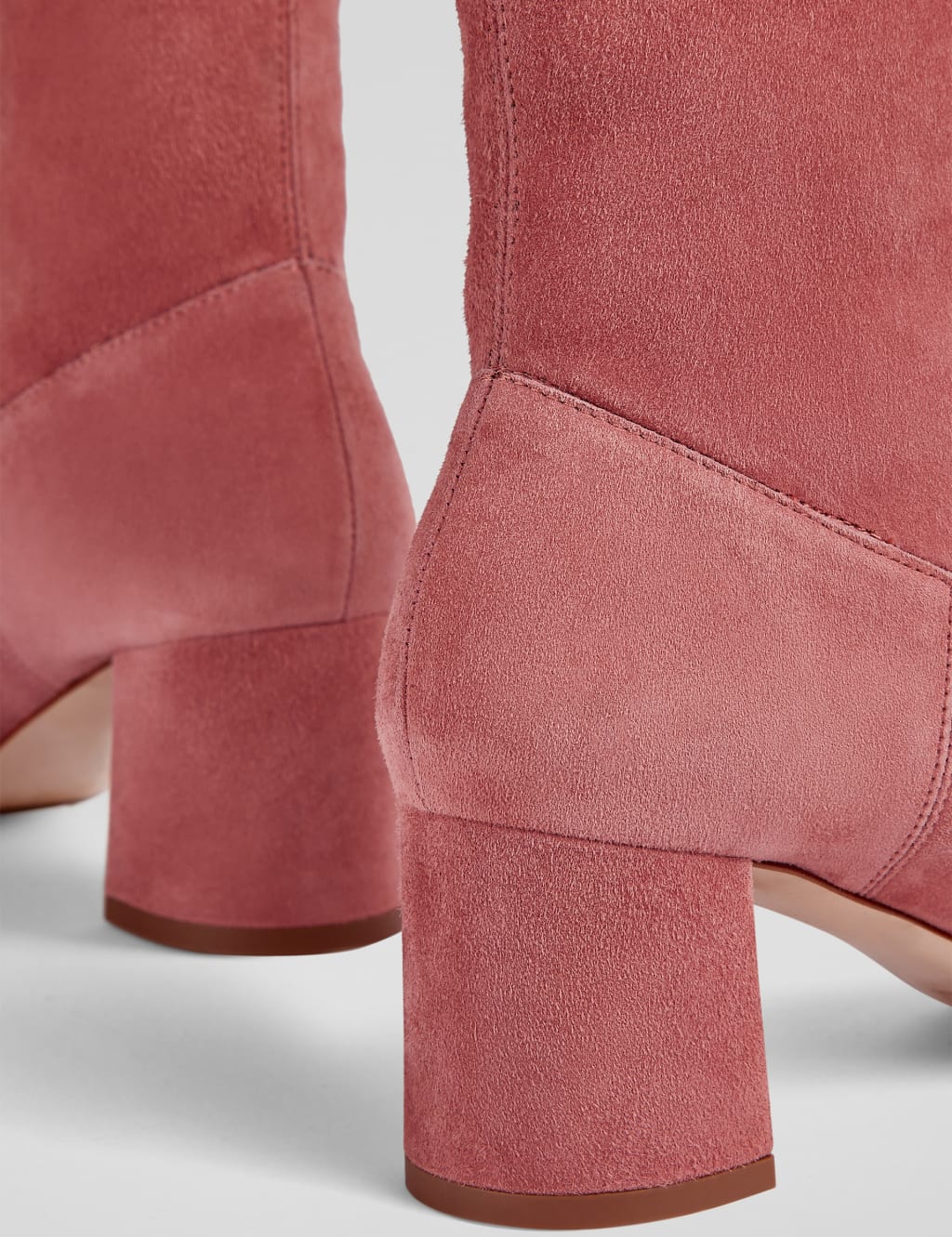 Suede Block Heel Ankle Boots 4 of 4
