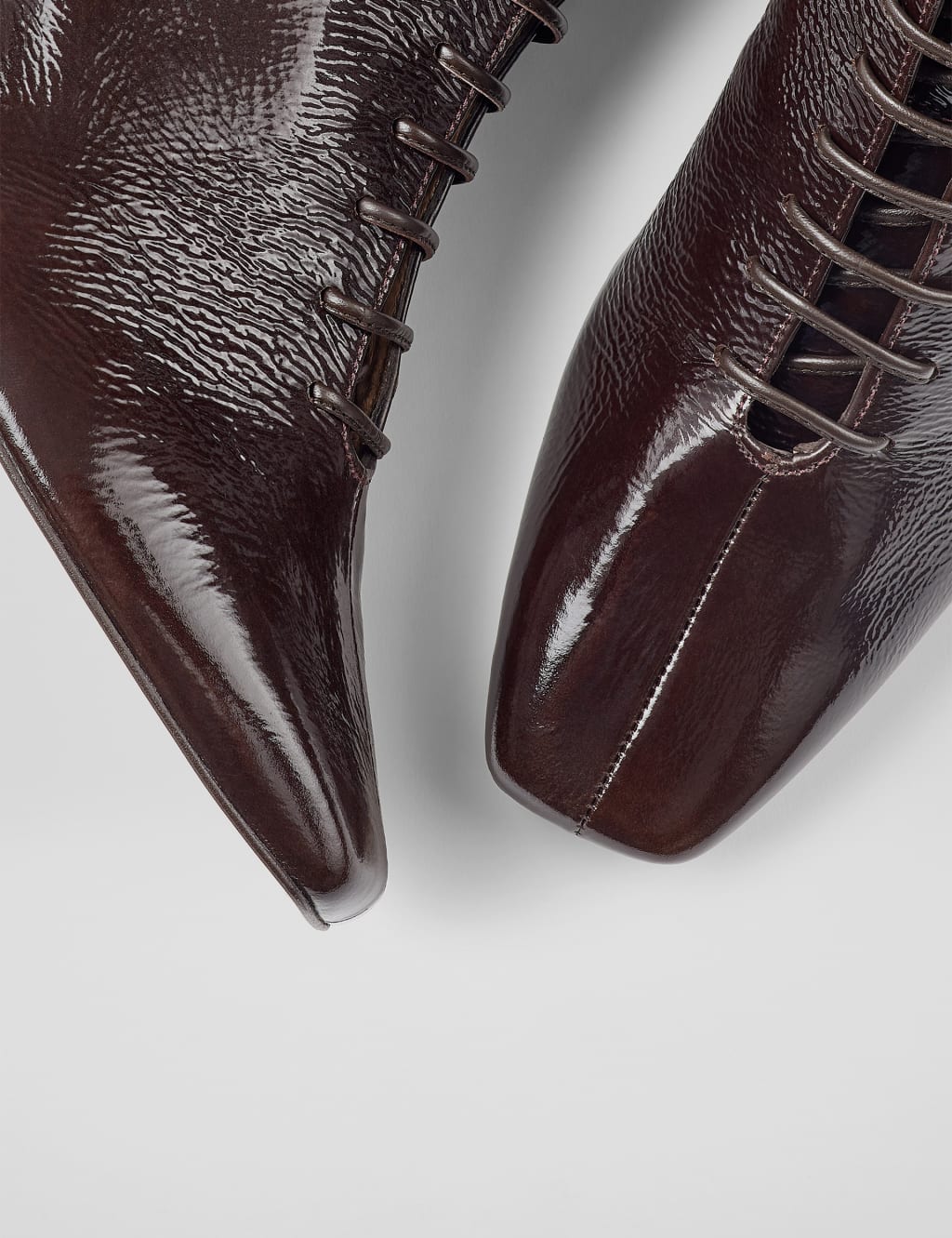 Suede Lace Up Block Heel Ankle Boots 2 of 4