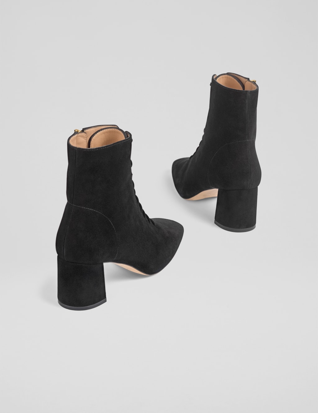 Suede lace up ankle boots hotsell