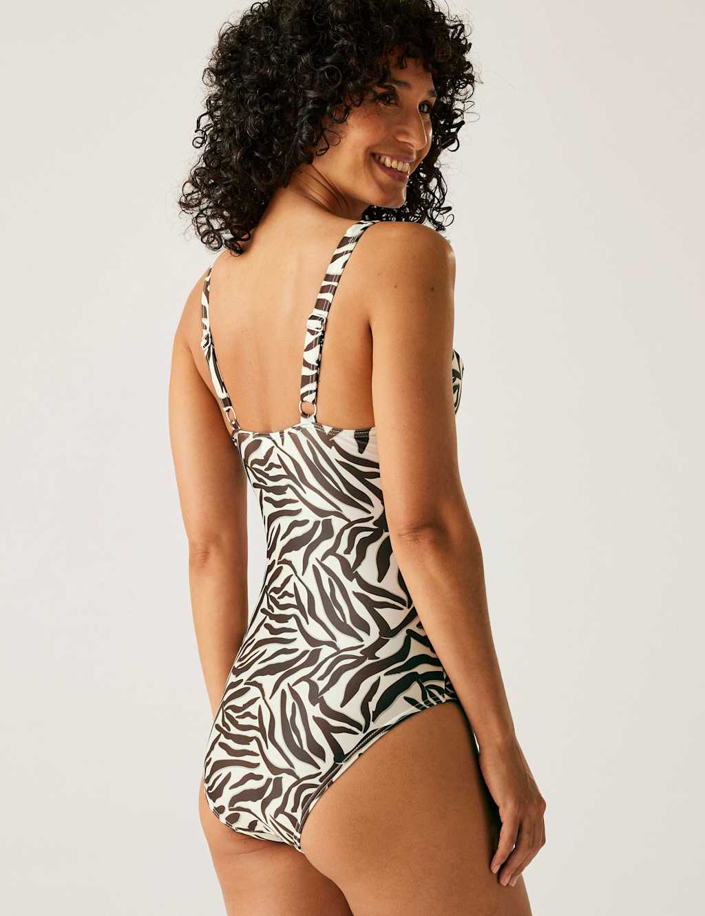 Sakari Animal Print Padded V-Neck Swimsuit 3 of 5