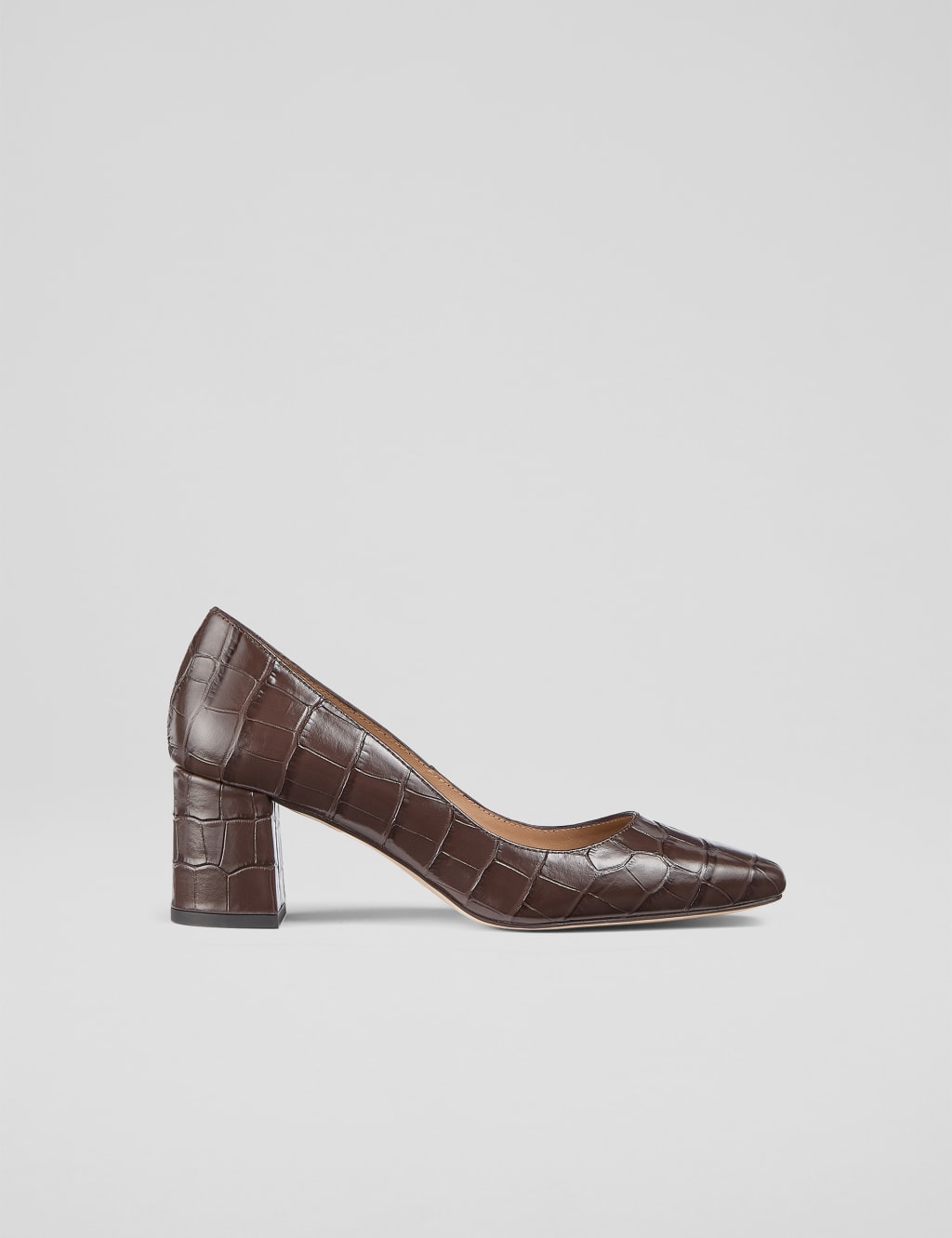 Square toe court shoes top