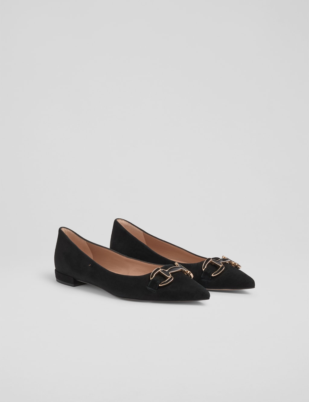 Suede Buckle Pointed Pumps 2 of 4