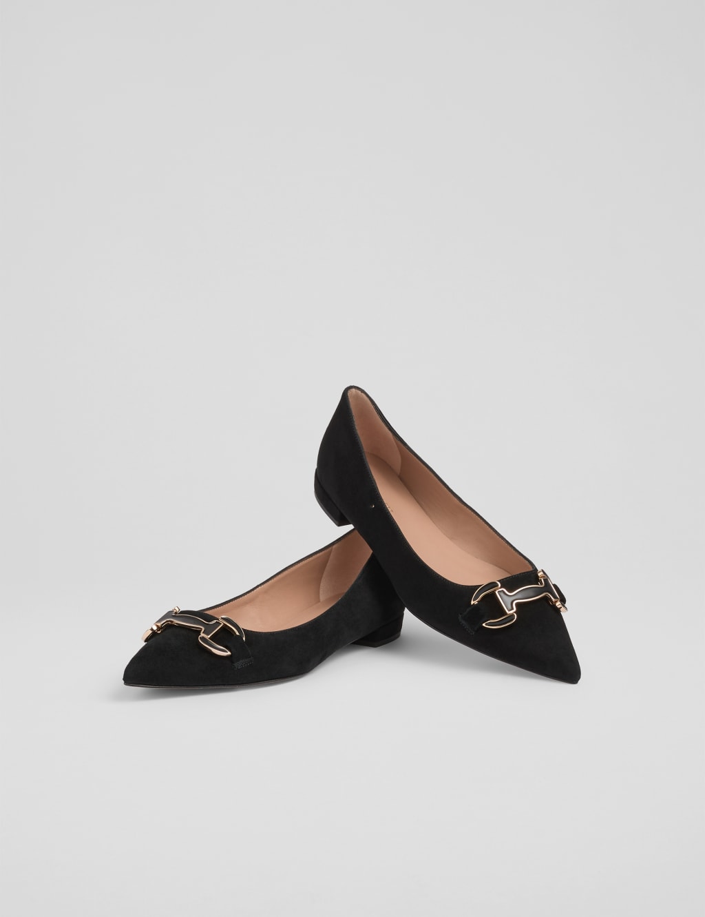 Suede Buckle Pointed Pumps 3 of 4