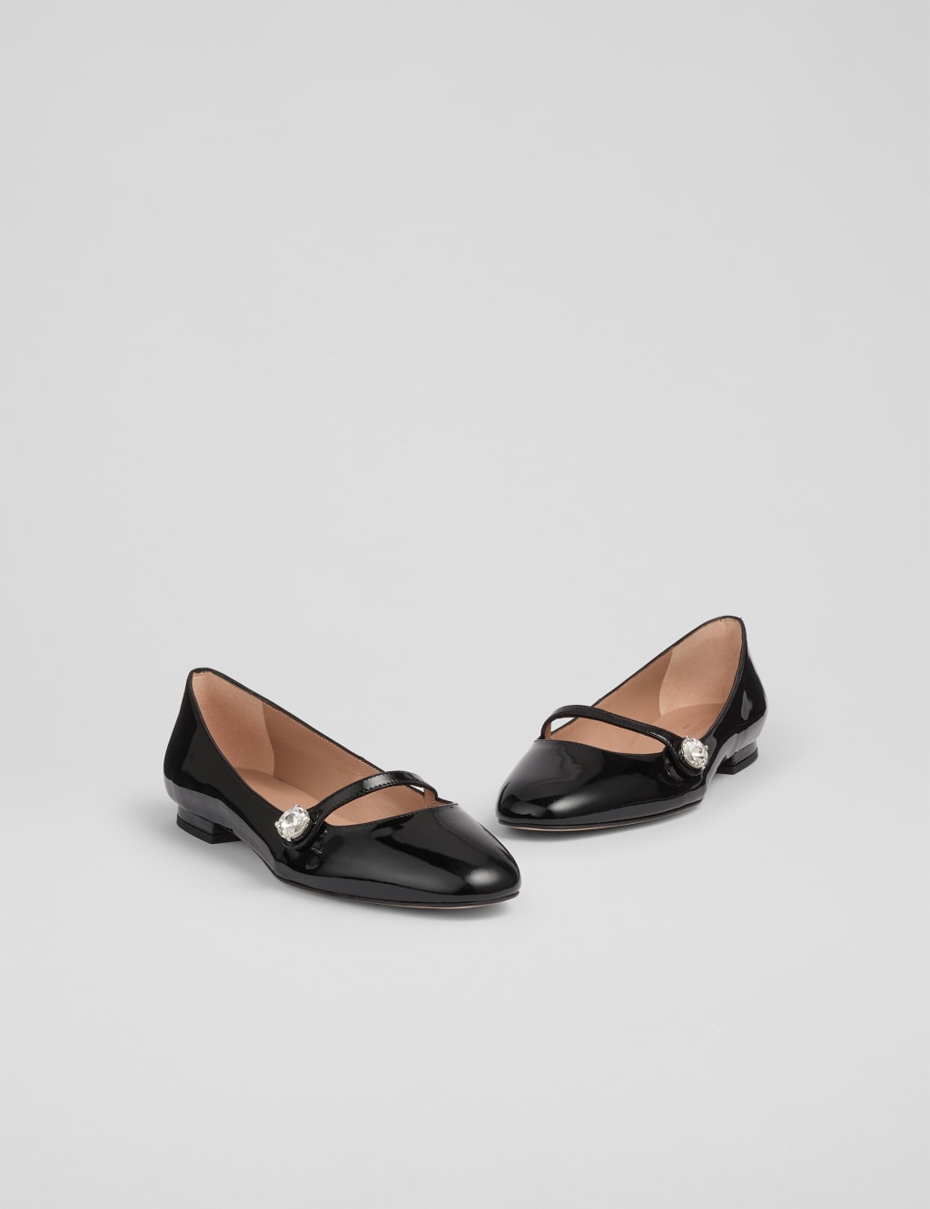 Leather Strappy Flat Pumps 2 of 4