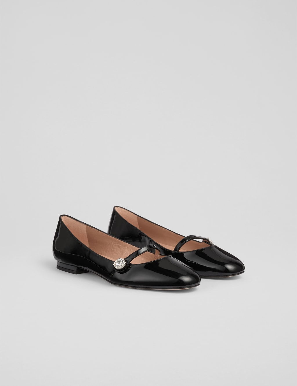 Leather Strappy Flat Pumps 3 of 4