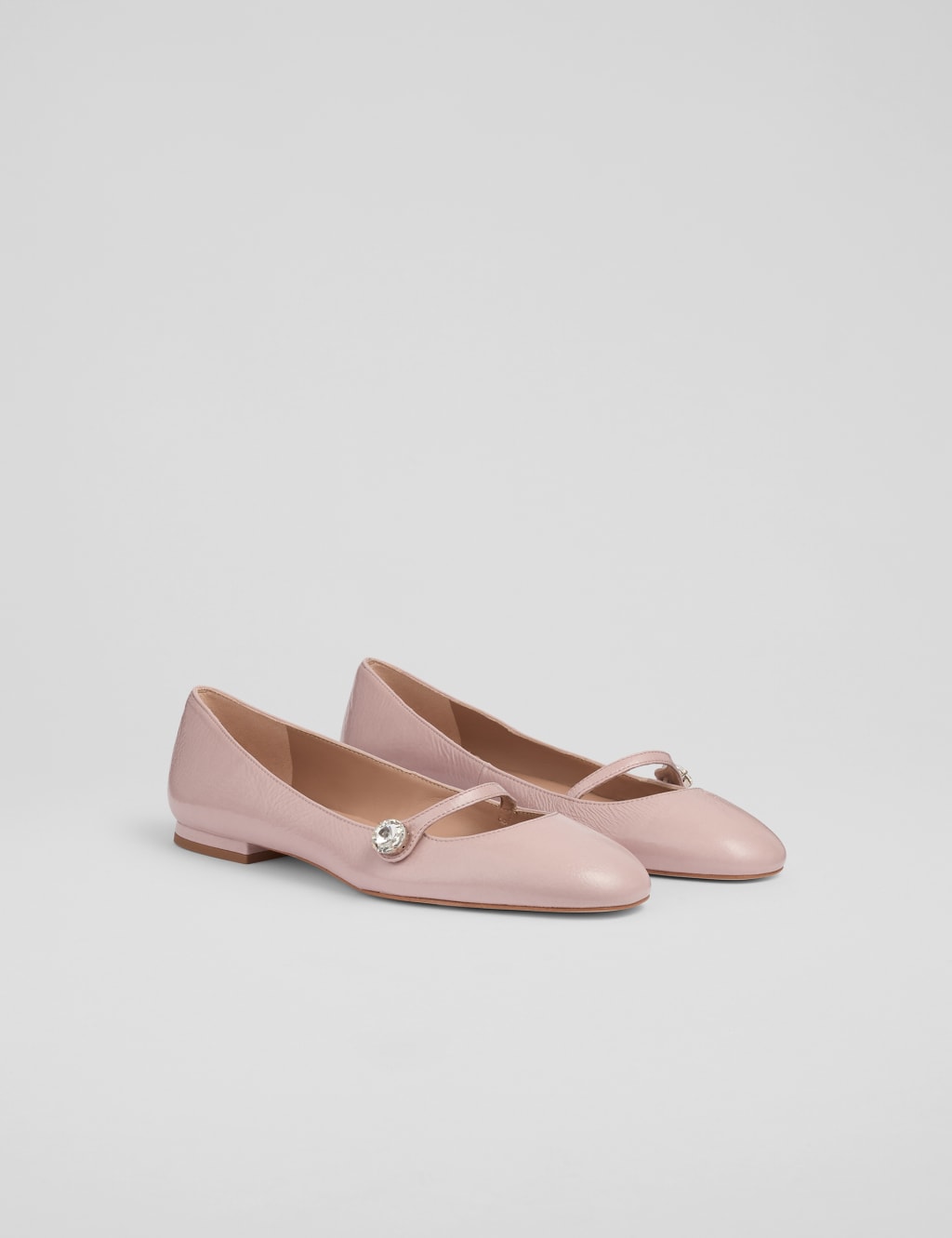 Leather Strappy Flat Pumps 2 of 4
