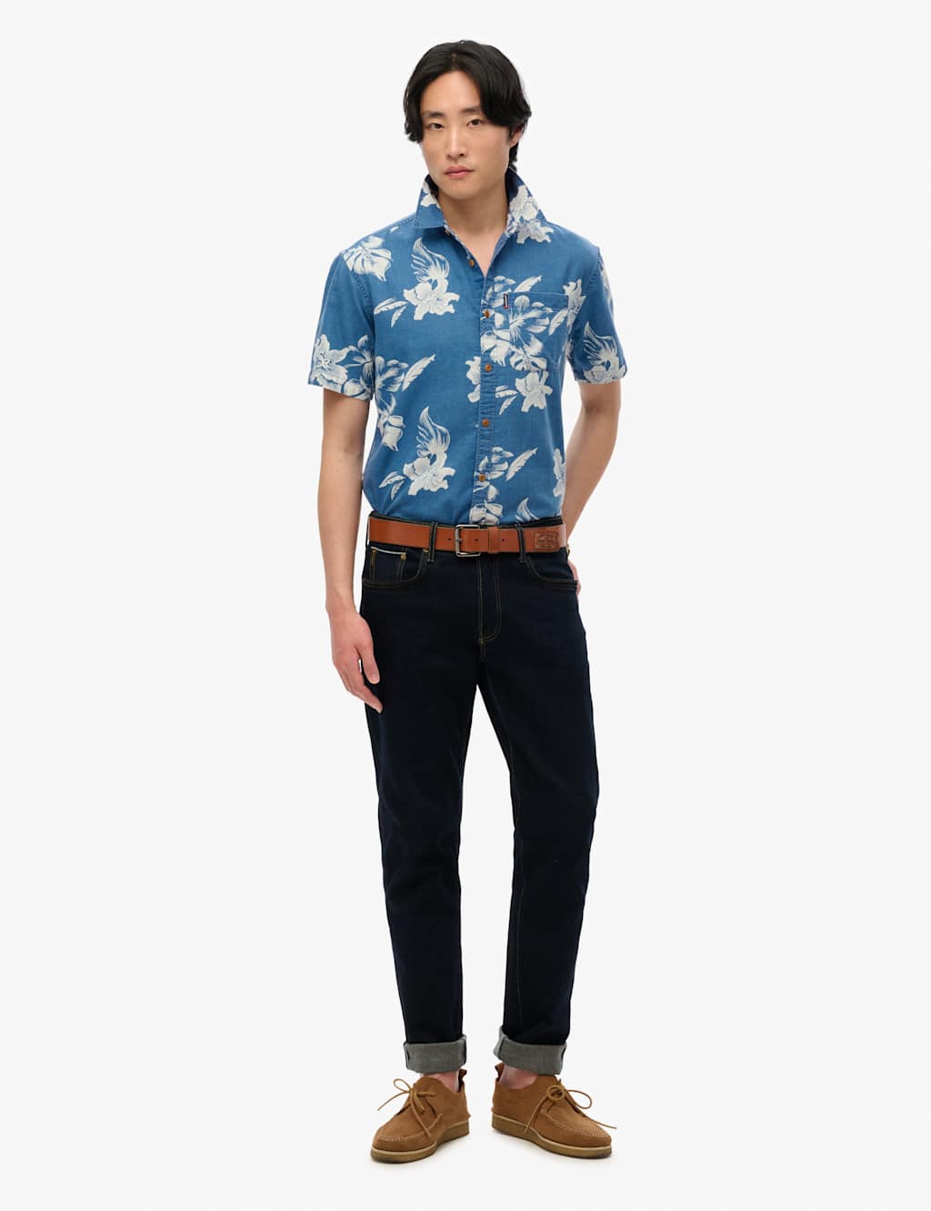 Relaxed Fit Pure Cotton Hawaiian Shirt 3 of 5