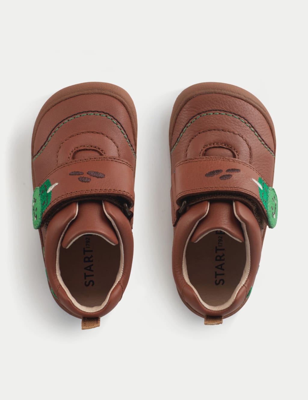 Kids' Leather Riptape Dino Trainers (4 Small - 6½ Small) 3 of 6