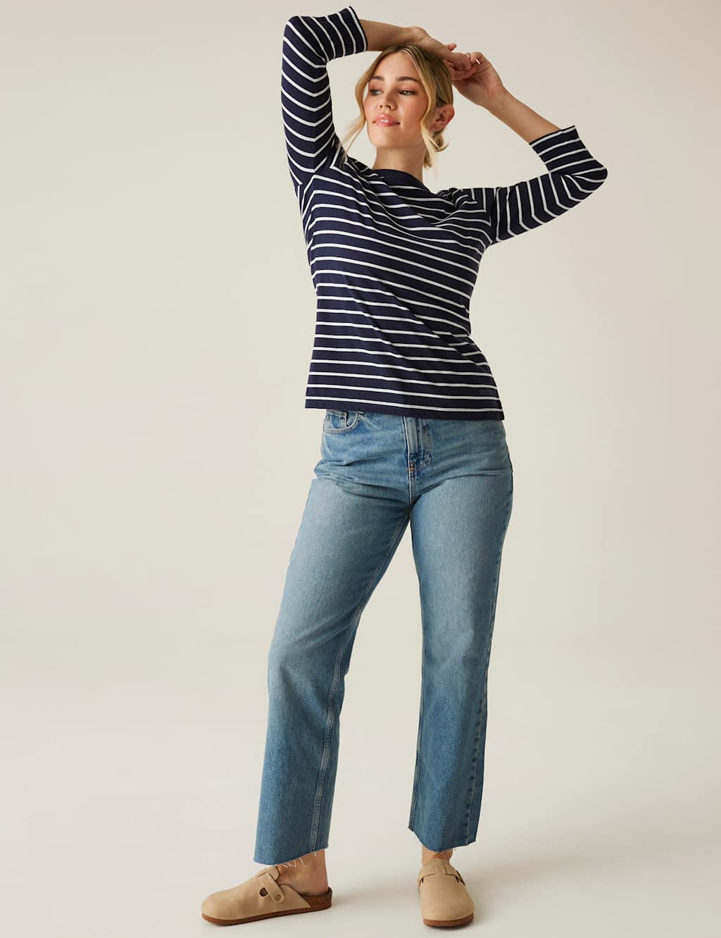 Baylette II Cotton Rich Striped Top 3 of 7