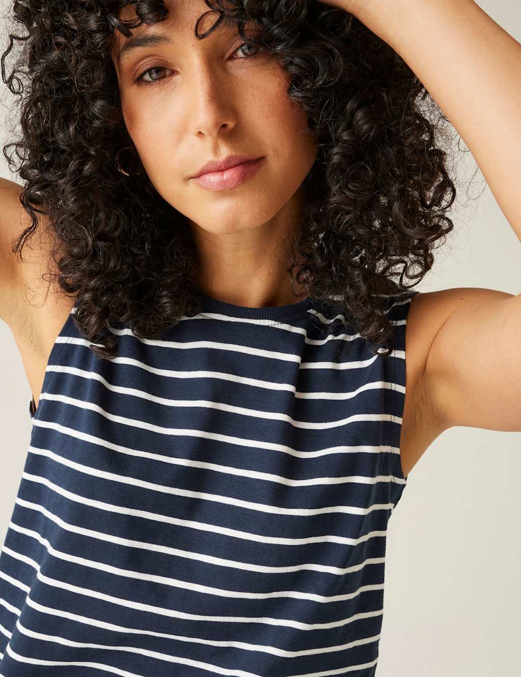 Fariene Pure Cotton Striped Vest 5 of 5