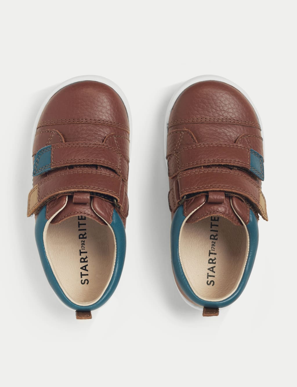 Kids' Leather Riptape Trainers (4 Small - 8 Small) 2 of 6