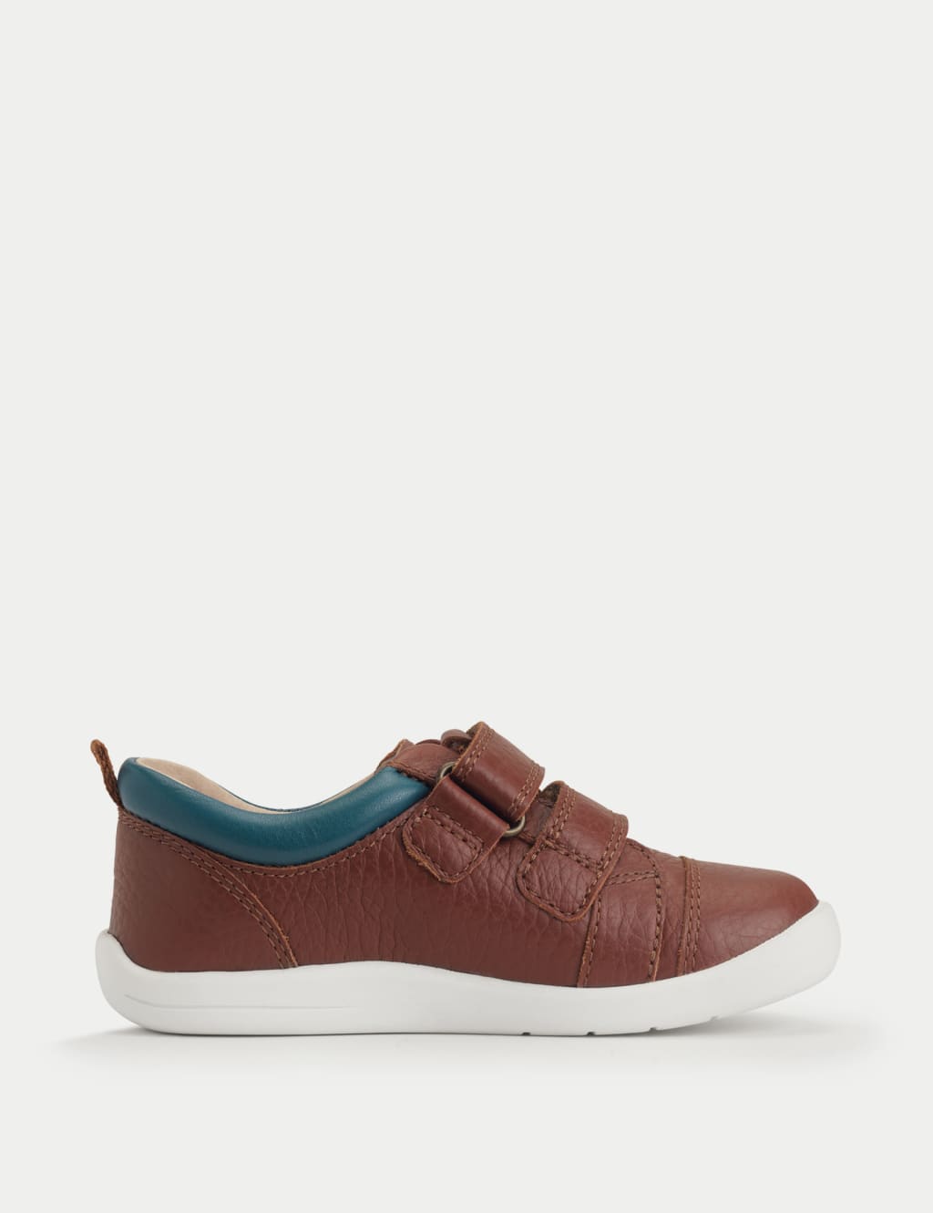 Kids' Leather Riptape Trainers (4 Small - 8 Small) 3 of 6