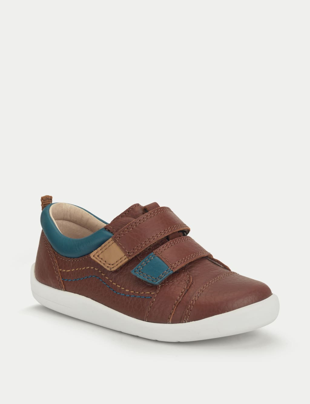 Kids' Leather Riptape Trainers (4 Small - 8 Small) 4 of 6