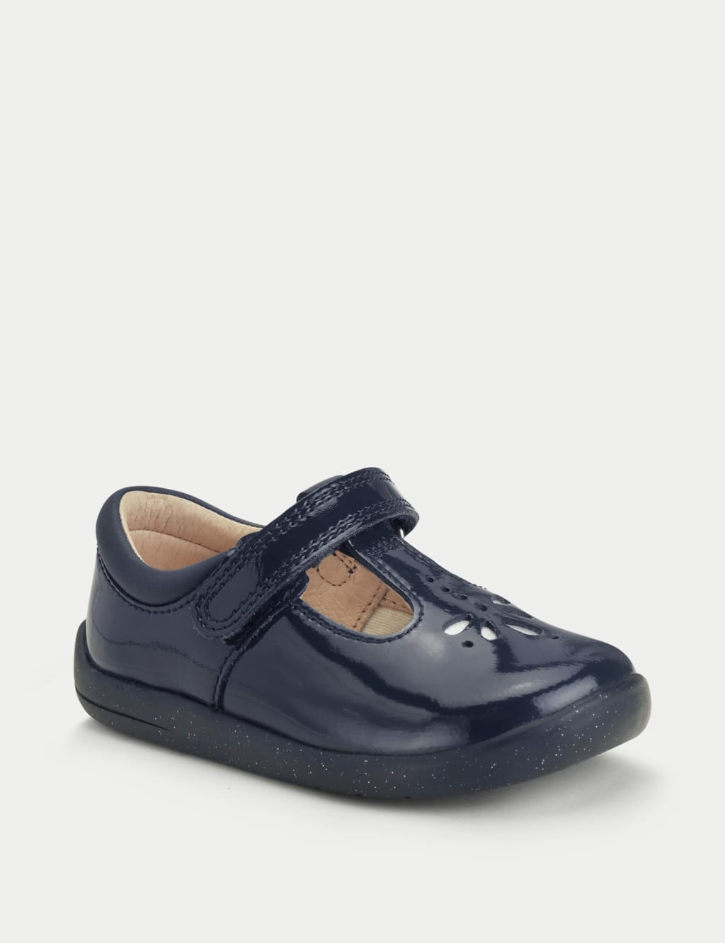 Kids' Patent Riptape T-Bar Shoes (4 Small - 8 Small) 2 of 6