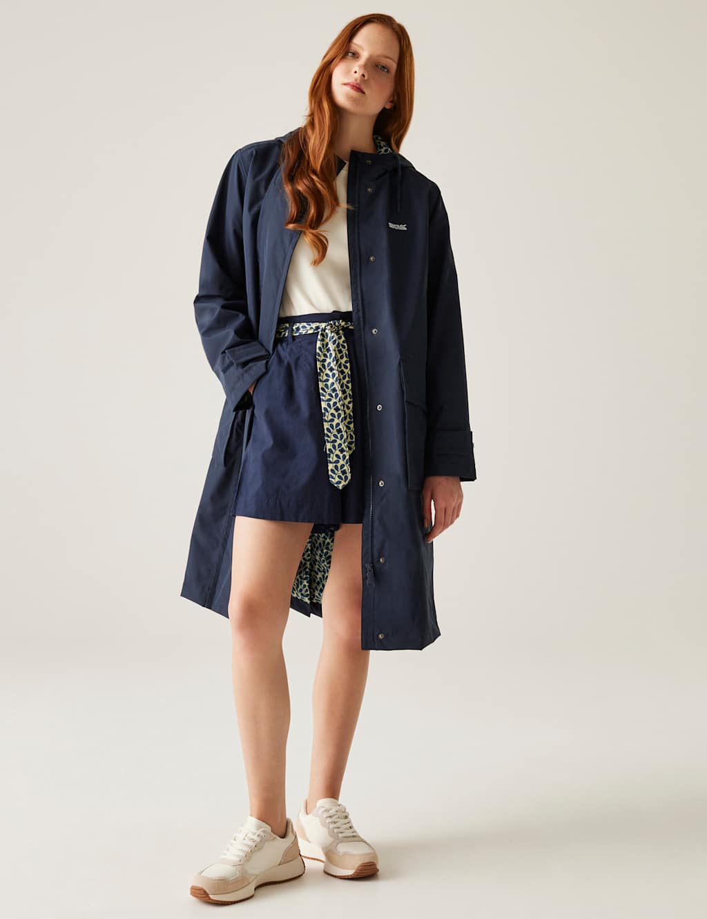 Orla Kiely II Waterproof Hooded Longline Mac 3 of 10