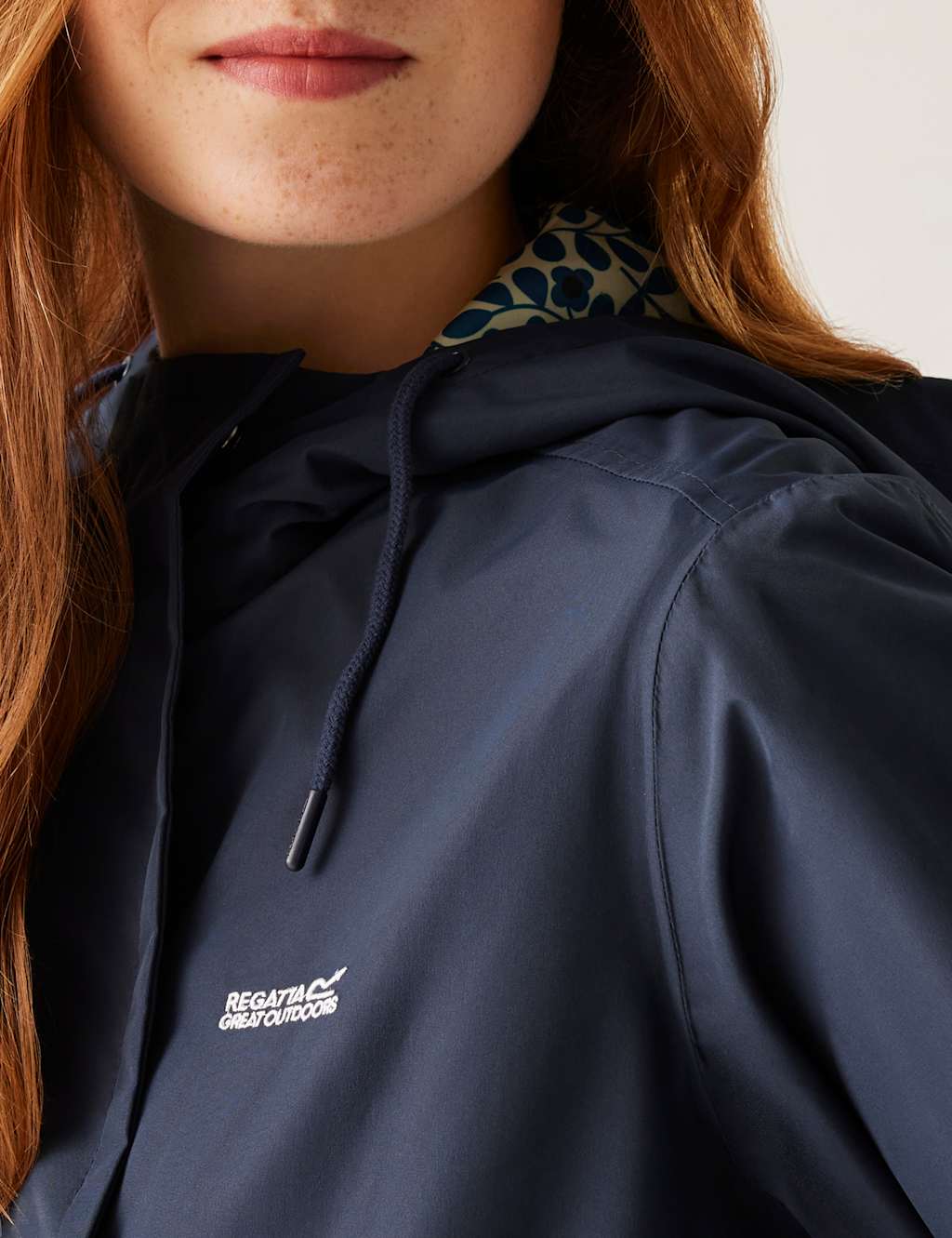 Orla Kiely II Waterproof Hooded Longline Mac 9 of 10