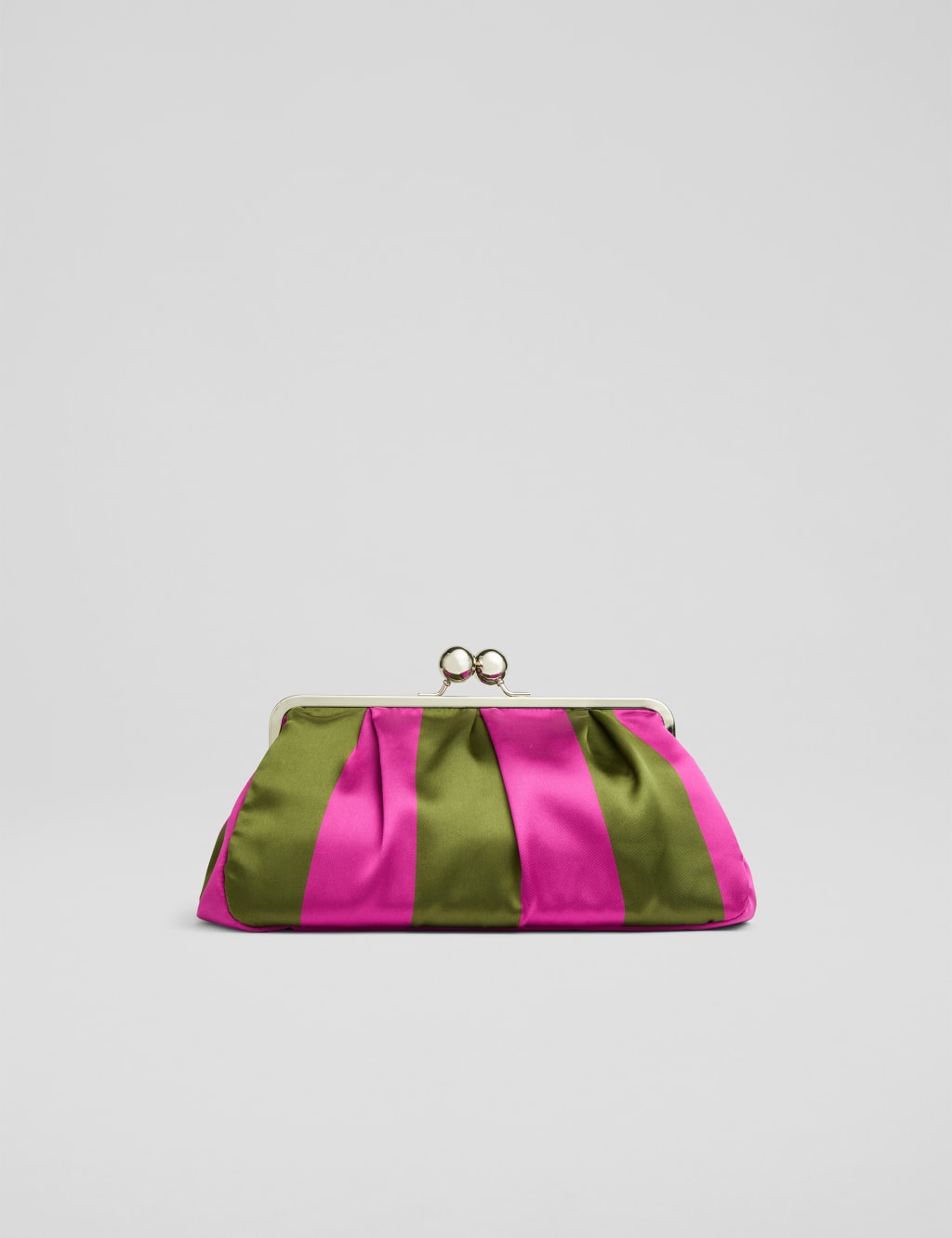 Striped Chain Strap Clutch Bag 1 of 3