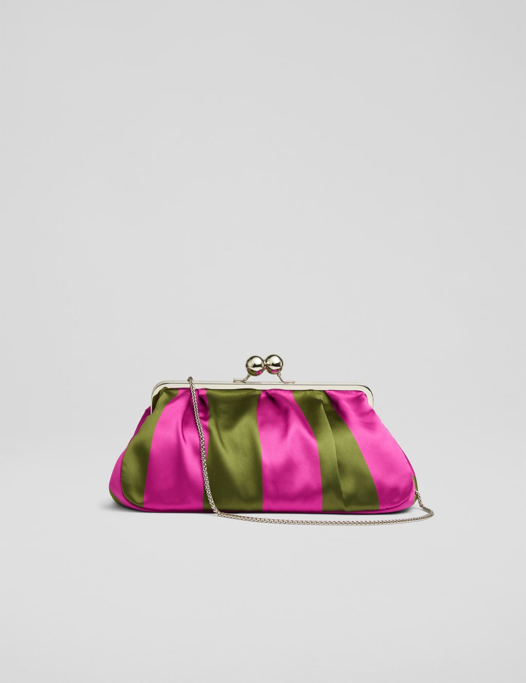 Striped Chain Strap Clutch Bag 2 of 3