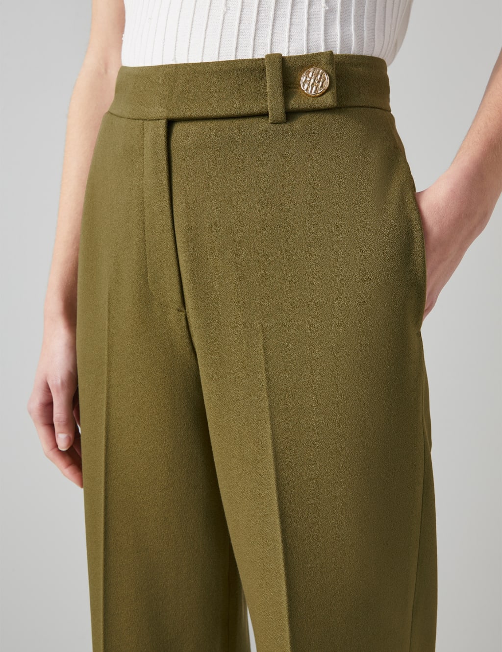 Straight Leg Cropped Trousers 4 of 4