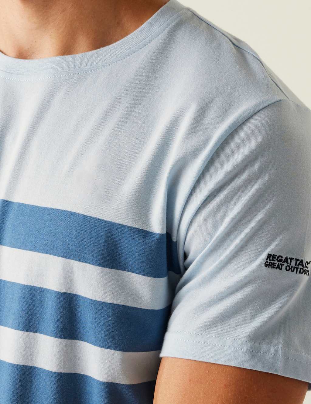 Shorebay III Pure Cotton Striped T-Shirt 4 of 7