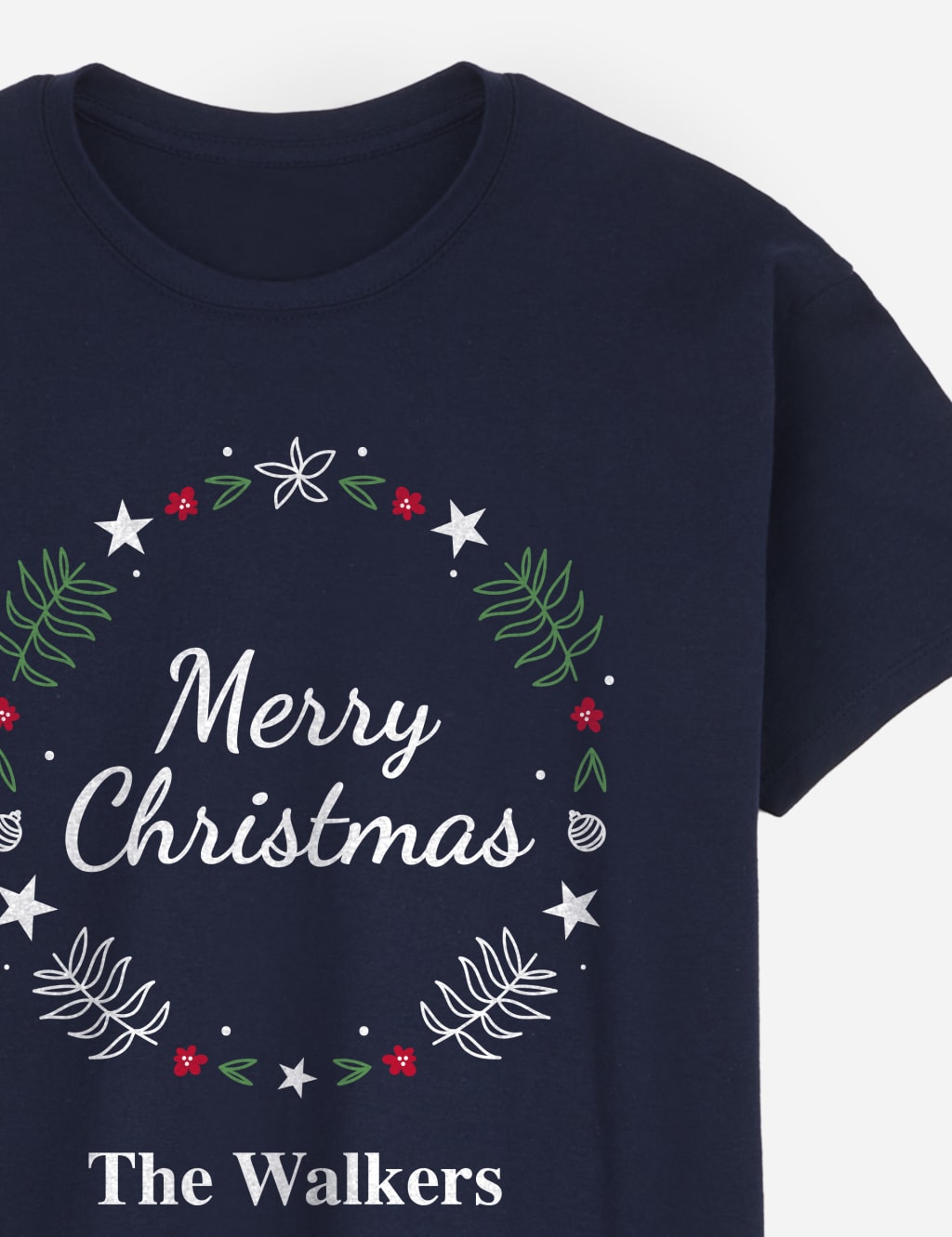 Personalised Men's Wreath Family Pyjamas 2 of 3