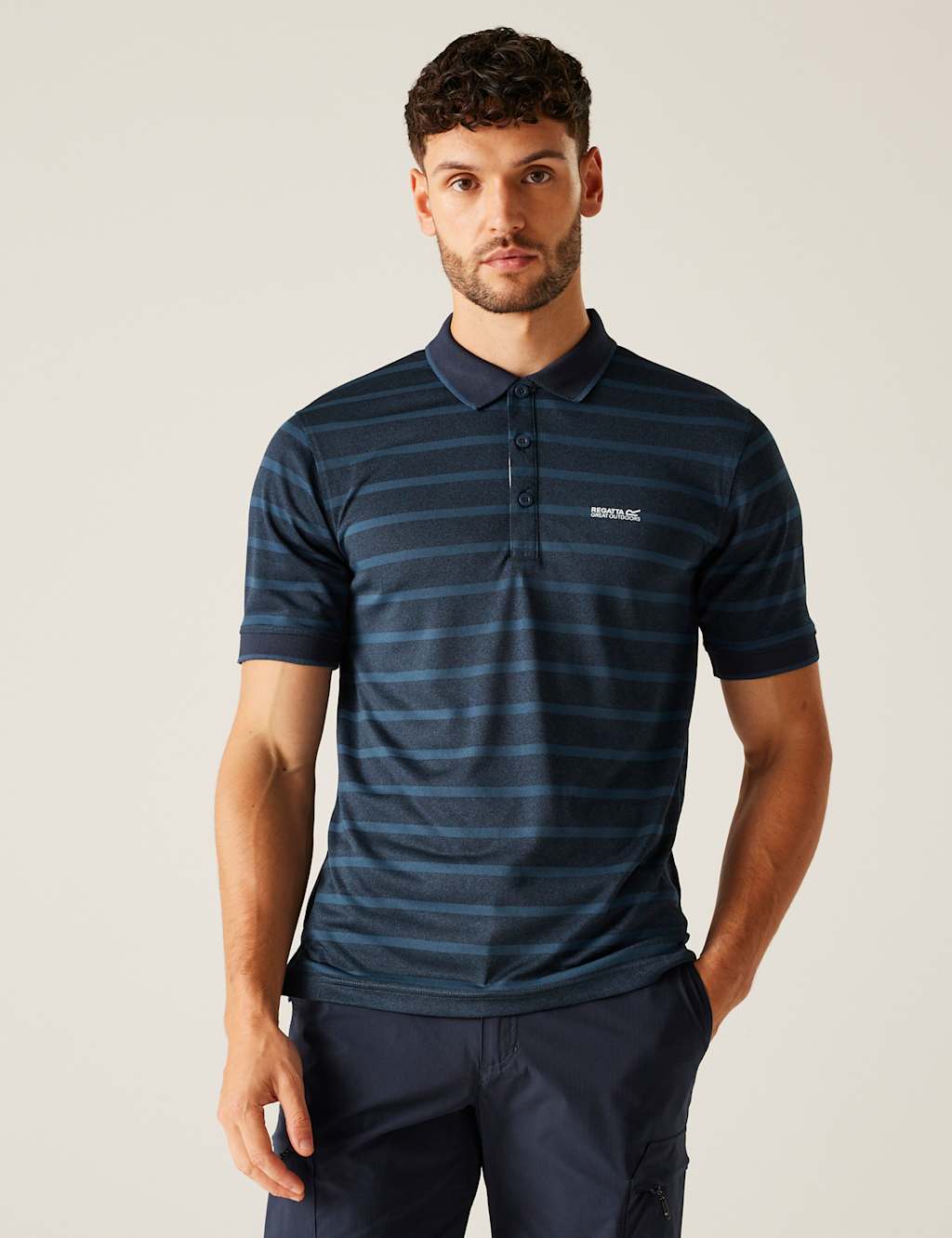 Kildra Striped Tipped Polo Shirt 3 of 5