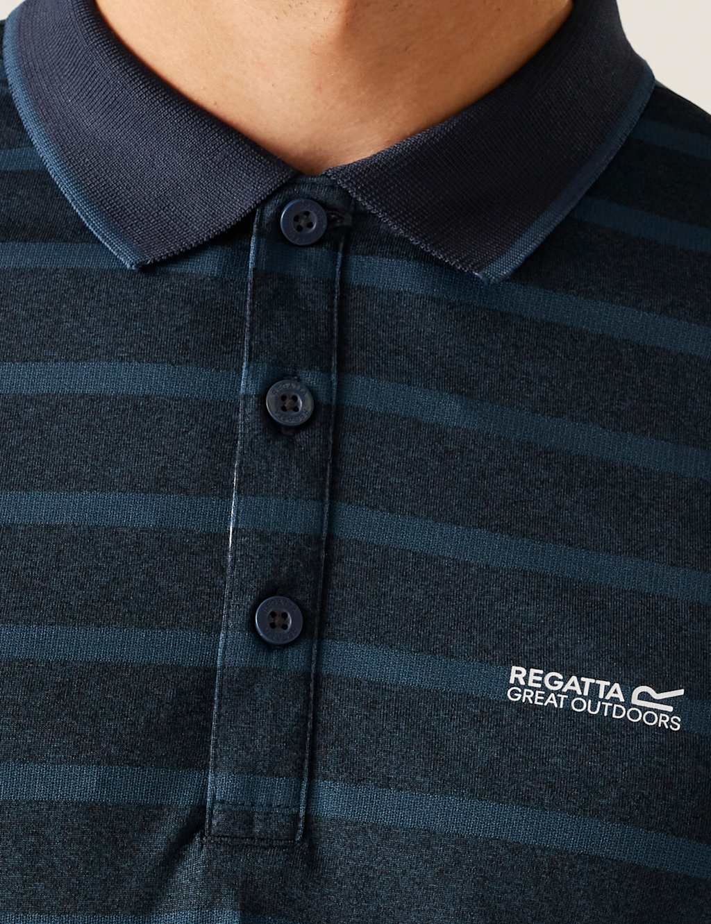 Kildra Striped Tipped Polo Shirt 5 of 5