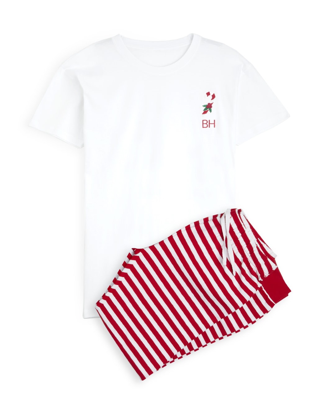Personalised Men's Candy Cane Pyjamas 2 of 6