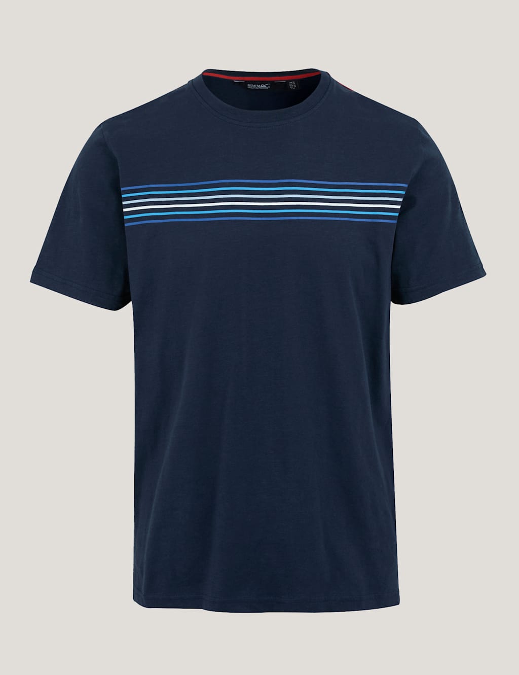 Ravia Pure Cotton Chest Stripe T-Shirt 2 of 7