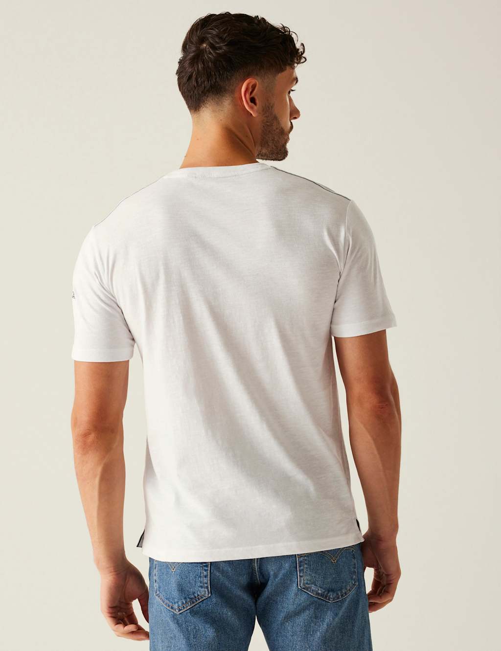 Ravia Pure Cotton Chest Stripe T-Shirt 4 of 7