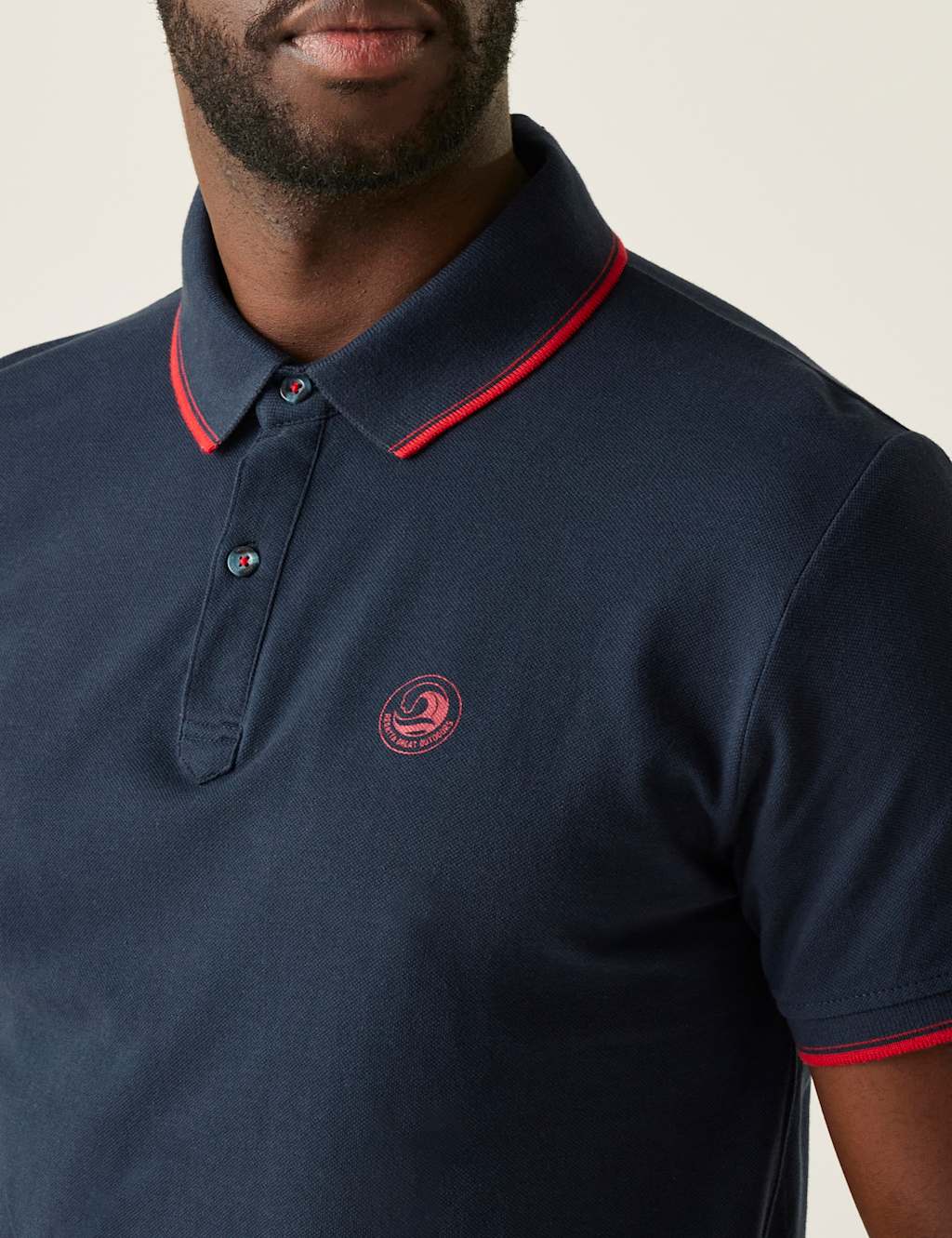 Tadeo II Pure Cotton Tipped Polo Shirt 3 of 6
