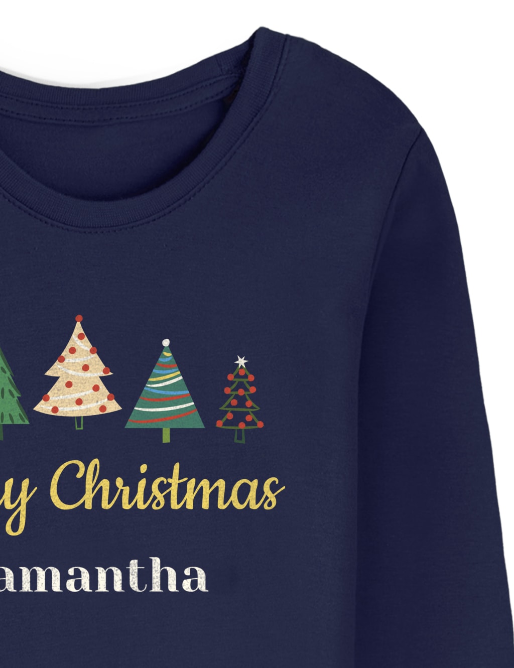 Personalised Women's Christmas Tree Pyjamas 2 of 3