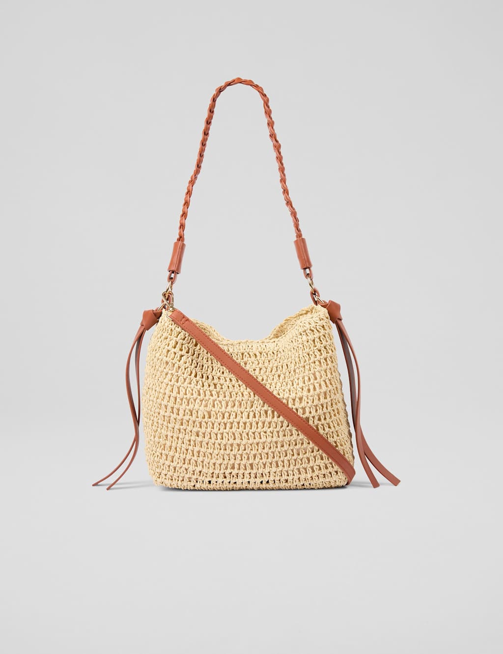 Woven Plaited Strap Shoulder Bag 2 of 3